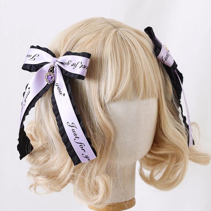Jirai Kei Headwear Ryousangata Bow Hair Clip Multicolor 22544:333214
