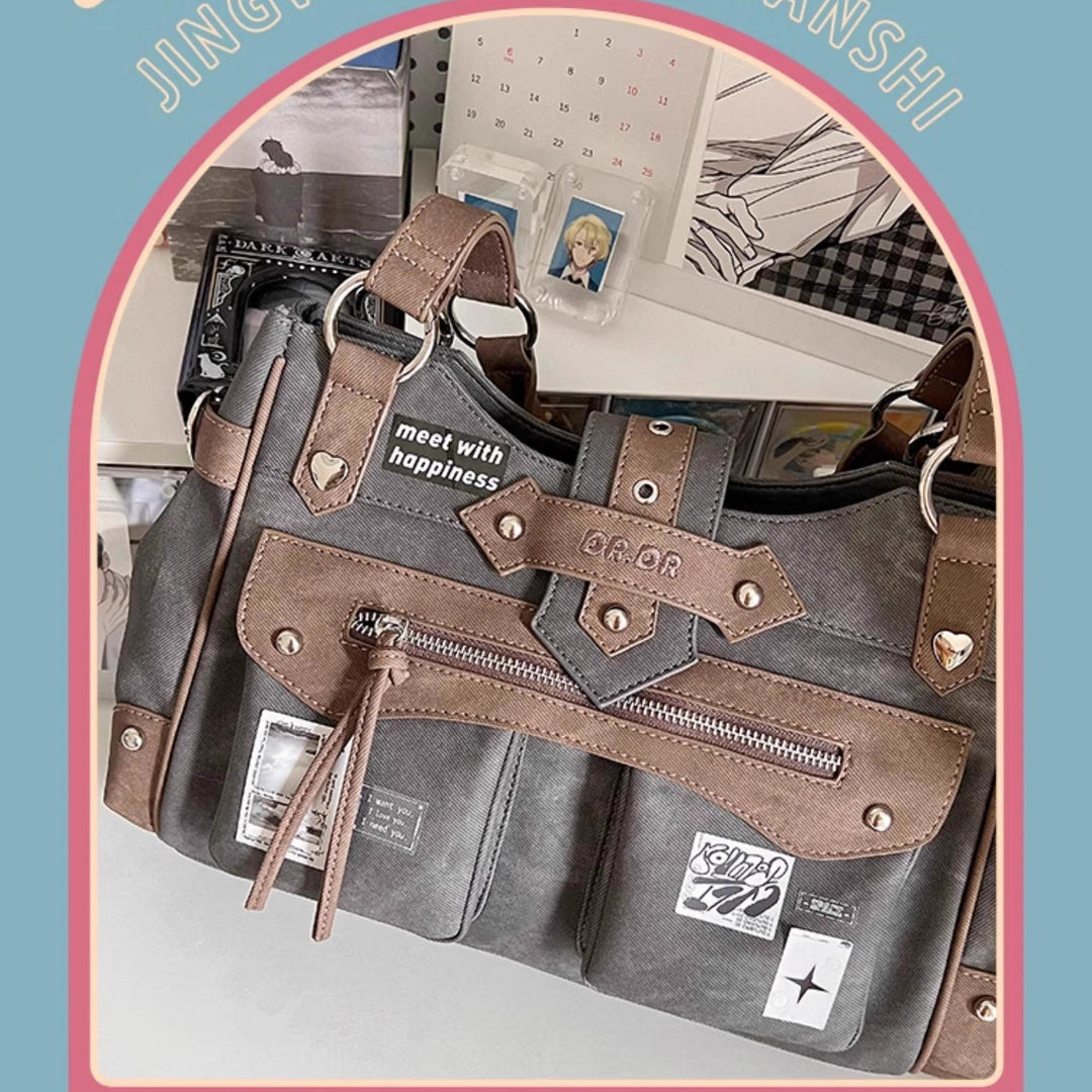 Punk Ita Bag Single Shoulder Bag Cool Office Worker Crossbody 37056:546362