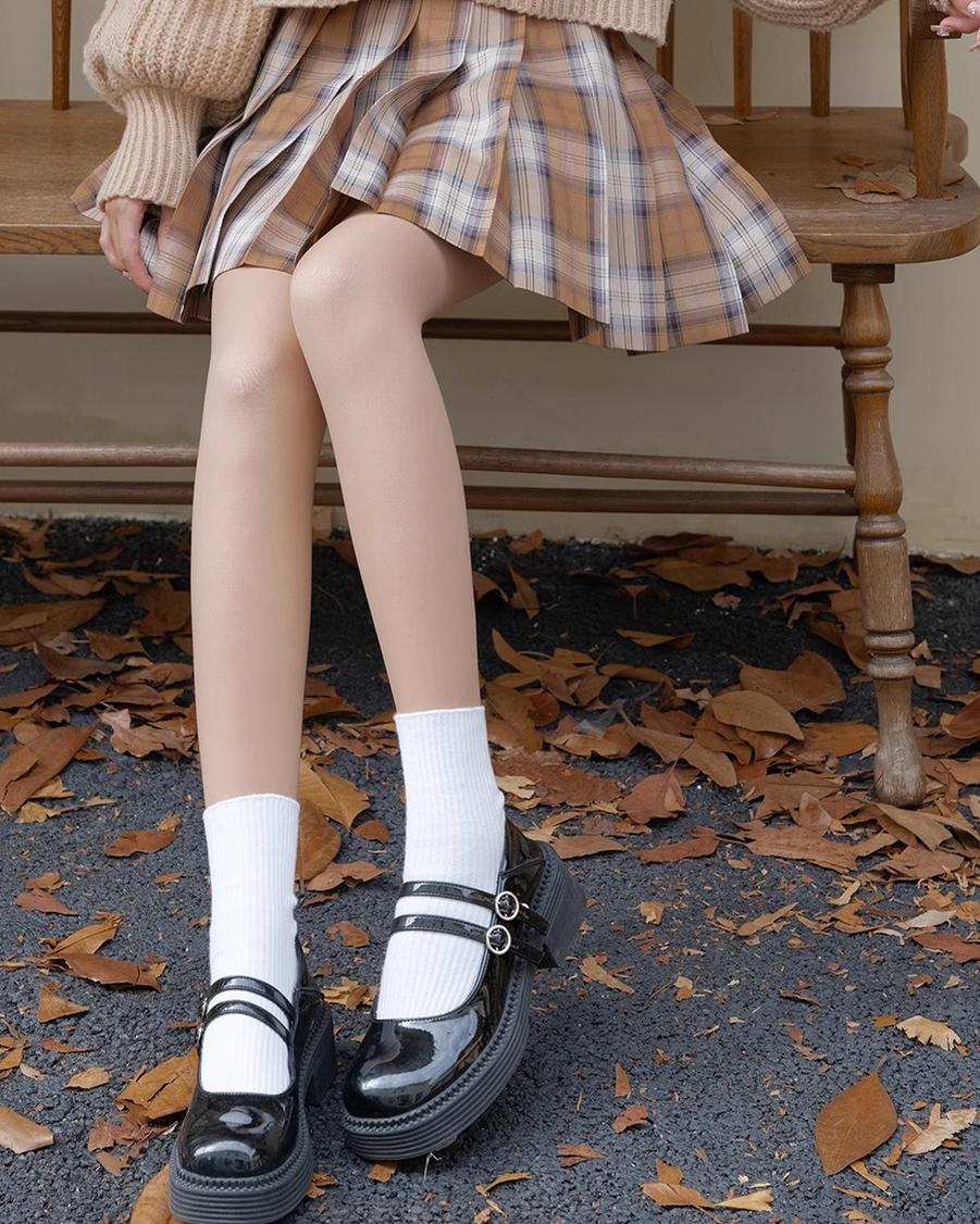 Black Tights Socks Fleece And Thickened 29524:350636 29524:350636