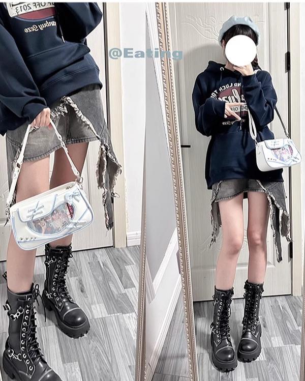 Chinese Style Ita Bag Knot Button Handbag Cross-body Bag 39542:627510
