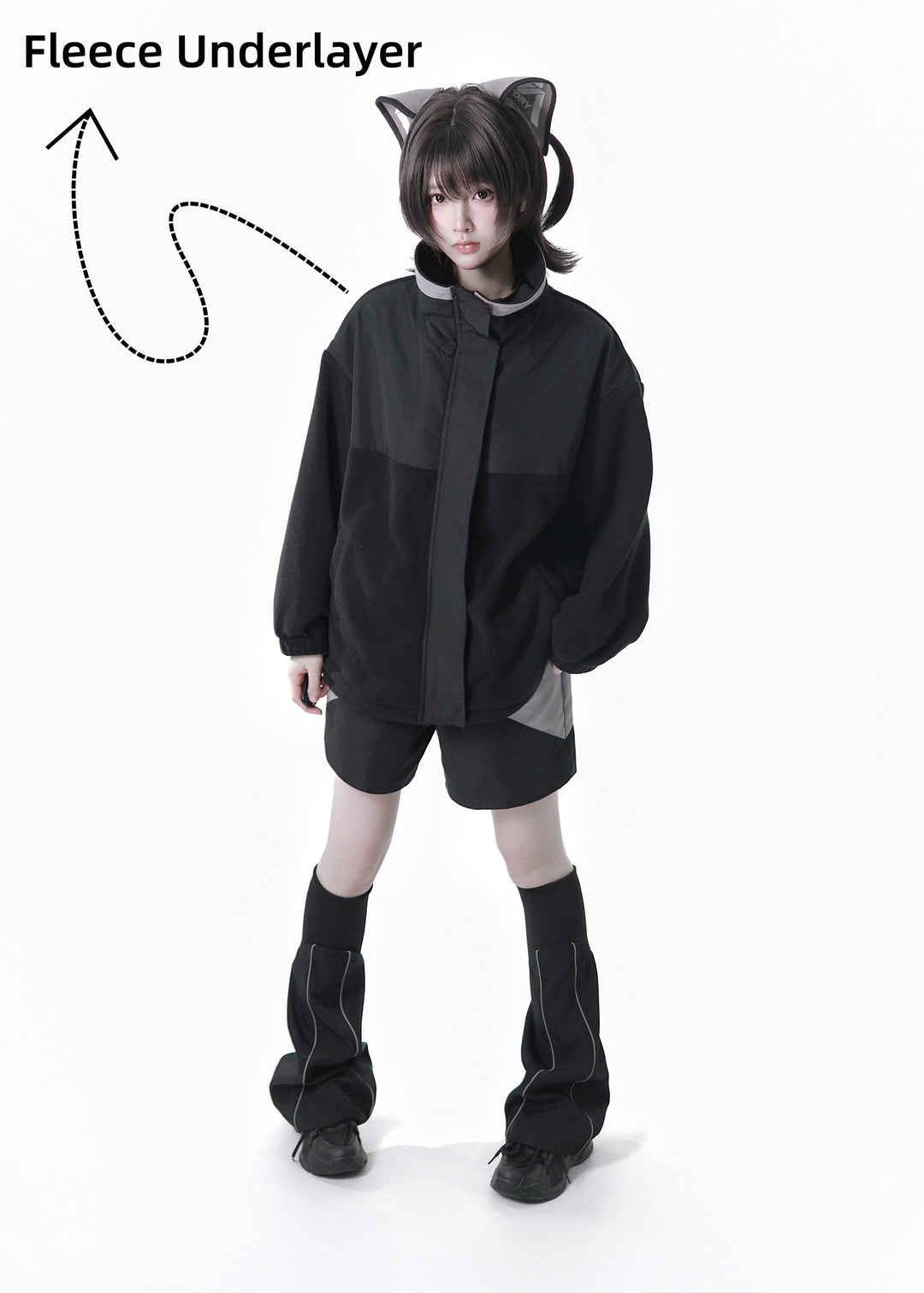 Tenshi Kaiwai Outfit, Windproof Jacket with Fleece Underlayer 44467:809439