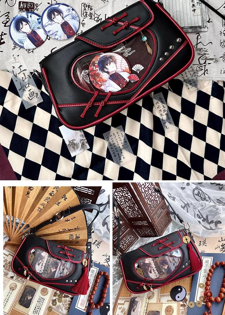 Chinese Style Ita Bag Knot Button Handbag Cross-body Bag 39542:627504