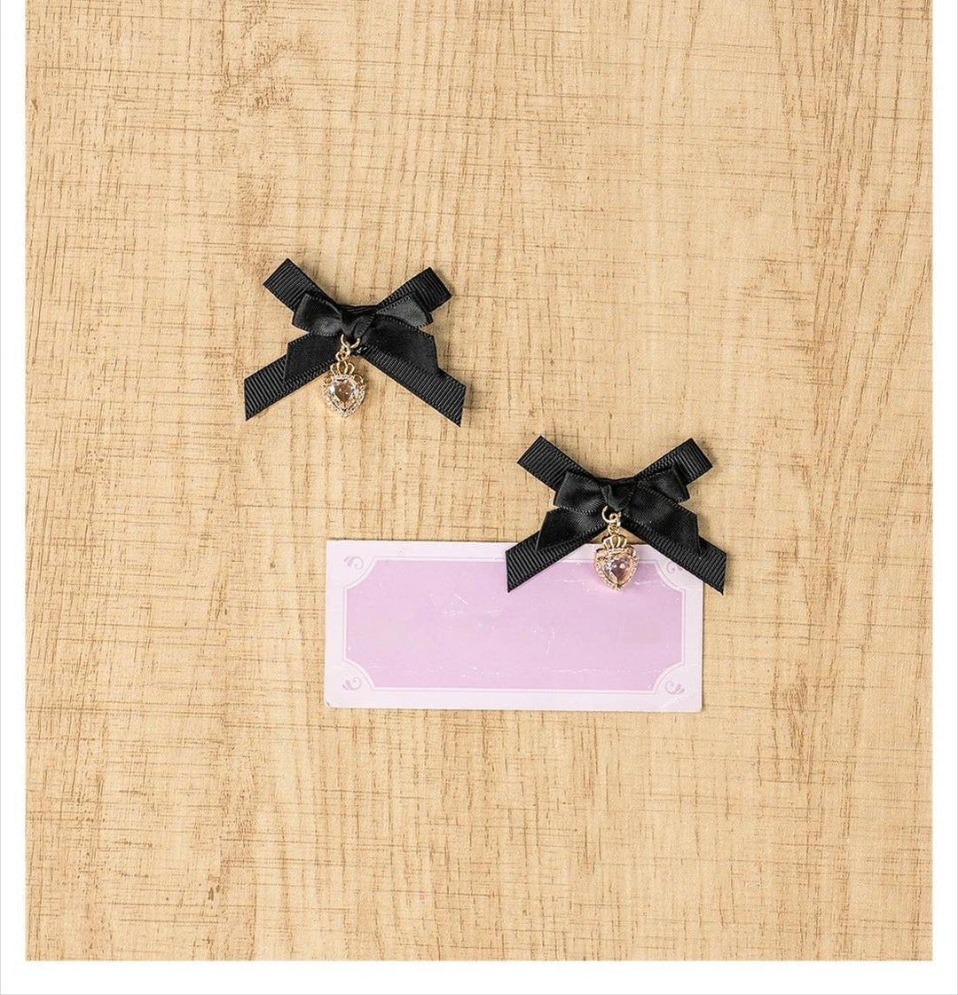 Jirai Kei Hair Clip in Mini & Rose Styles with Pearl Accents 42802:754697