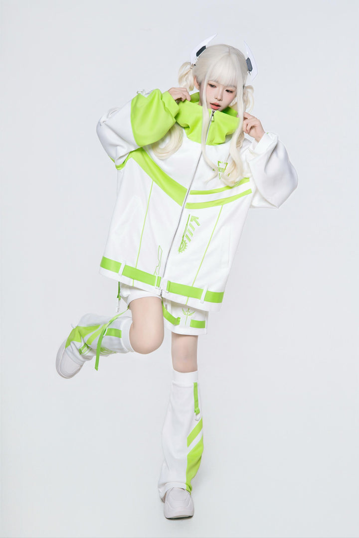 Plus Size Tenshi Kaiwai Outfit, Jacket and Shorts (L M) 44120:796913