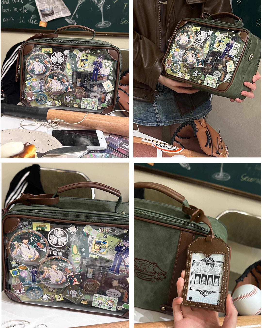 Kawaii Ita Bag Crossbody Shoulder Bag Vintage Square Bag 35278:491792