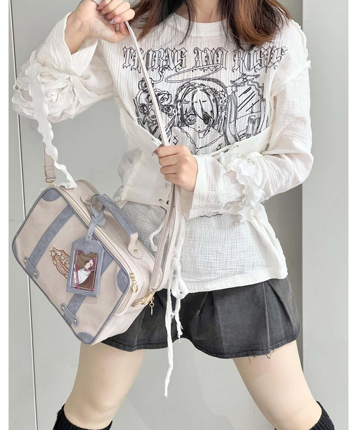 Kawaii Ita Bag Crossbody Shoulder Bag Vintage Square Bag 35278:491816