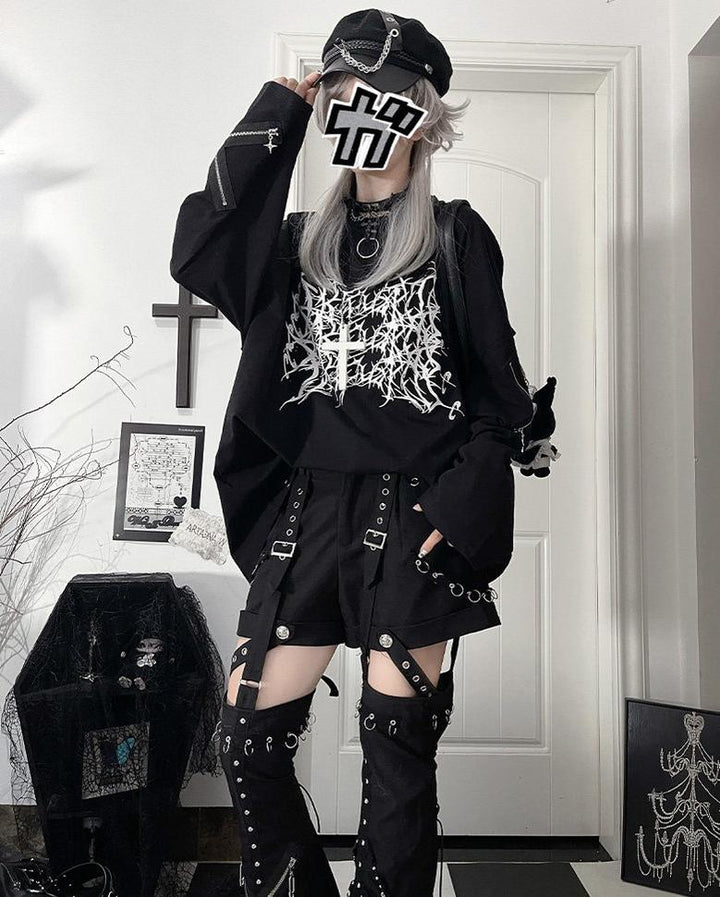 Subculture Long-Sleeved T-shirt, Tie-dye Style Available 44562:816059