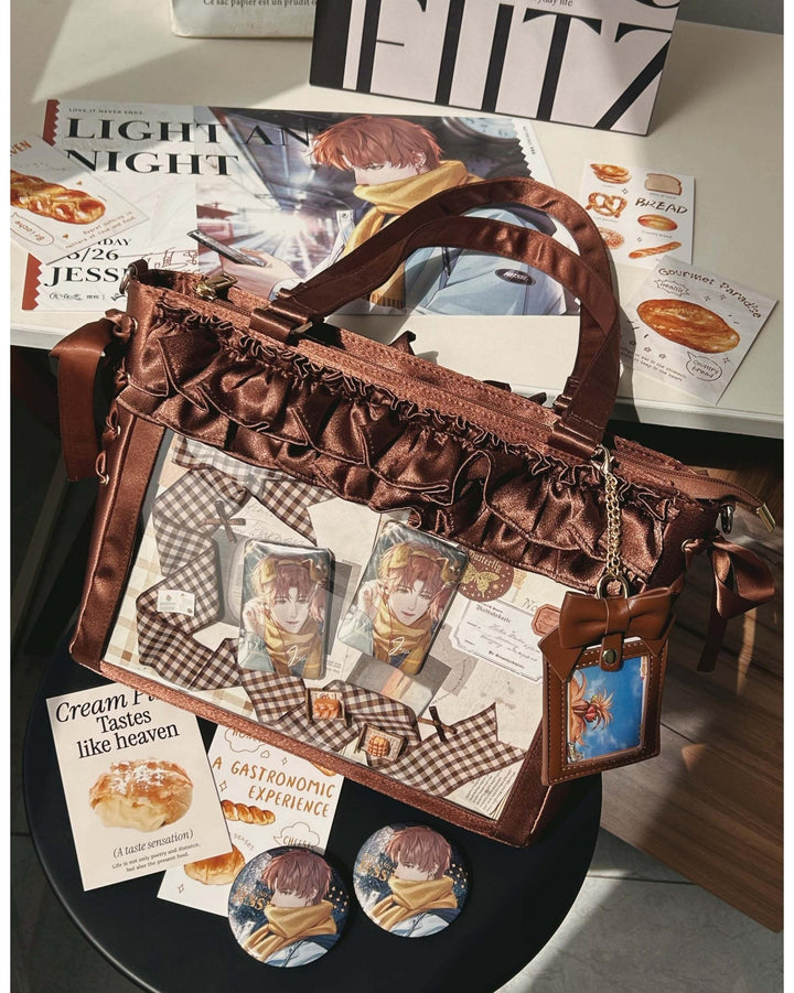 Large Capacity Satin Lolita Ita Bag Handle/Crossbody Strap 43100:767153