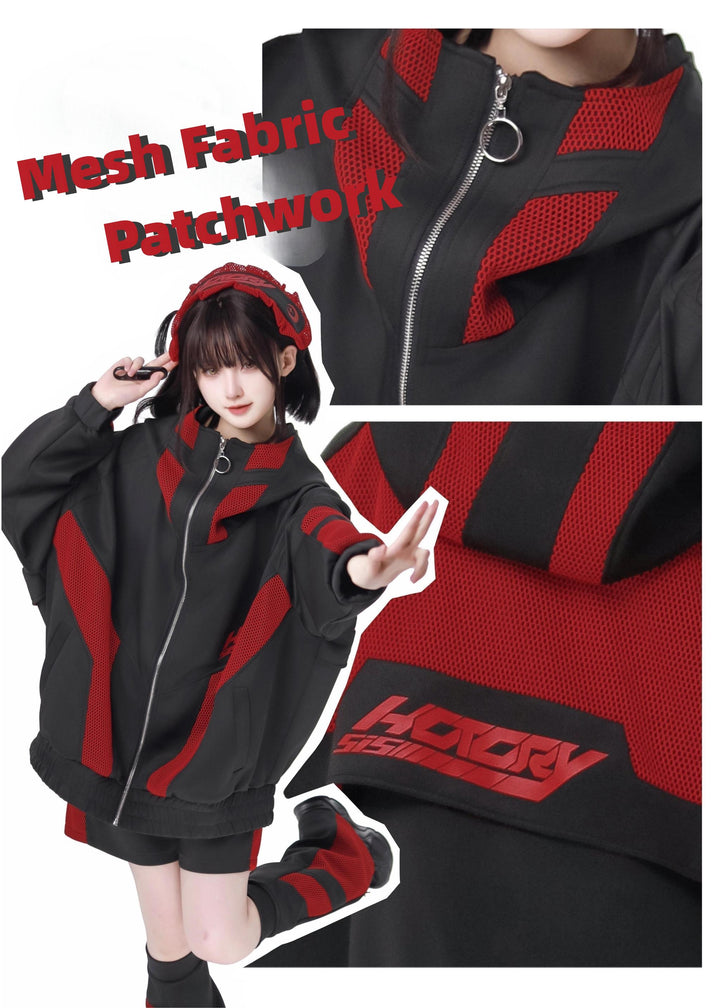 Tenshi Kaiwai Hooded Sportwear Coat Set 34494:466794