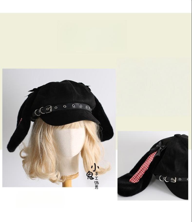 Tenshi Kaiwai Beret Hat, Bunny Ear Accents 43827:787217