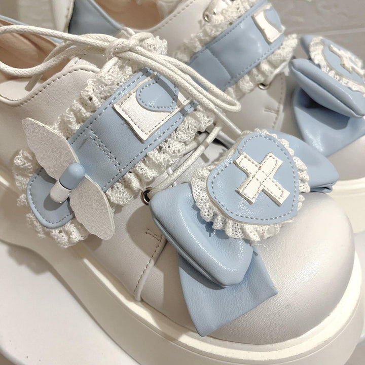 Lolita Platform Shoes Round Toe Sweet Shoes 35740:503372