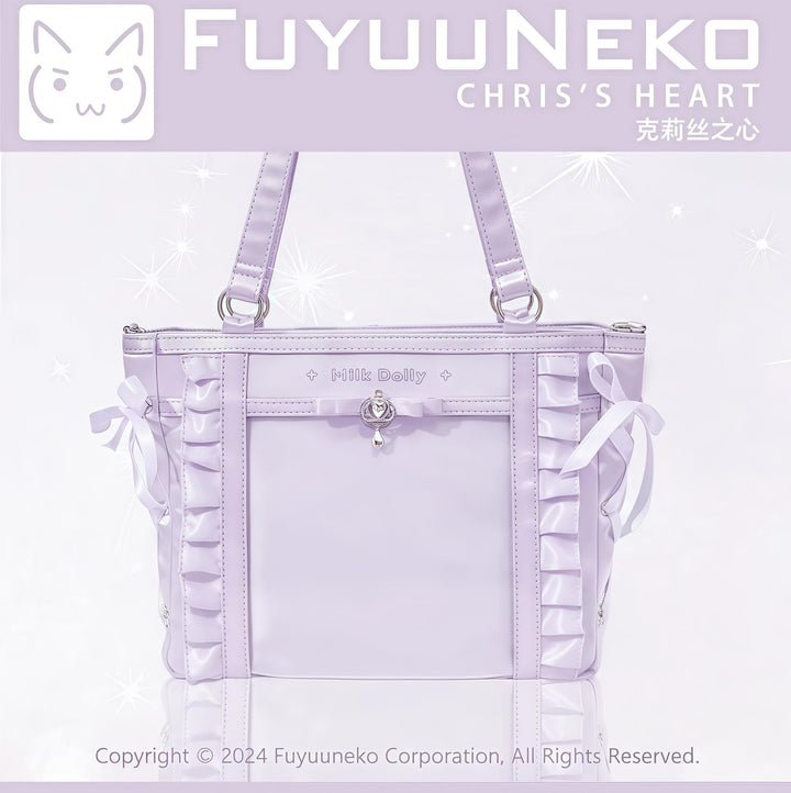Large-Capacity Ita Bag, Clear Window Front + Rhinestones 43231:779283