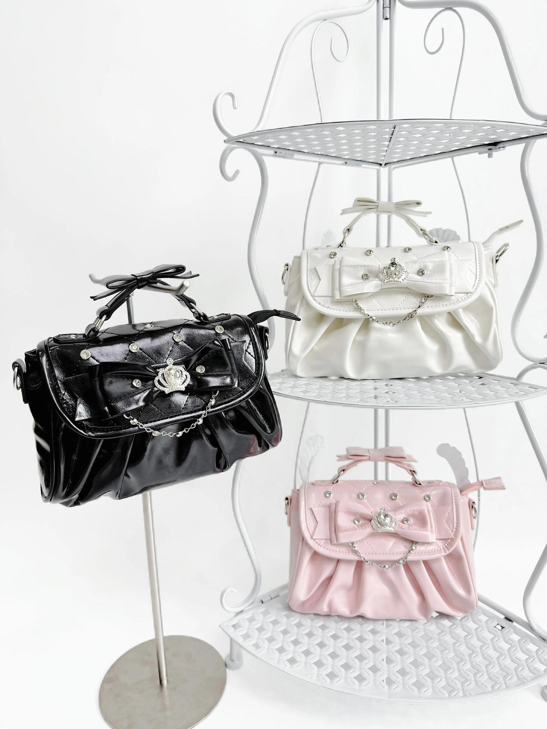Jirai Kei Handle Crossbody Bag, Adjustable Bag Strap 45110:839404