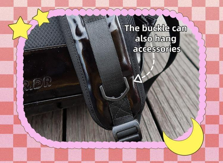 Subculture Ita Bag Plaid Star Large Capacity Ita Backpack 40120:665898