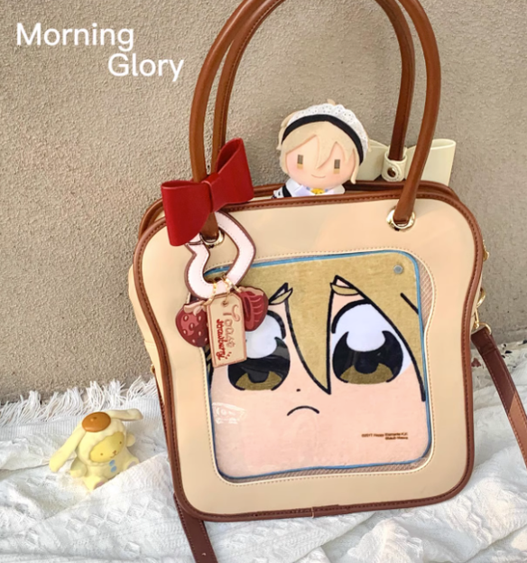 Kawaii Ita Bag Toast Ita Bag With Shoulder Cotton Dolls Bag 21914:326462