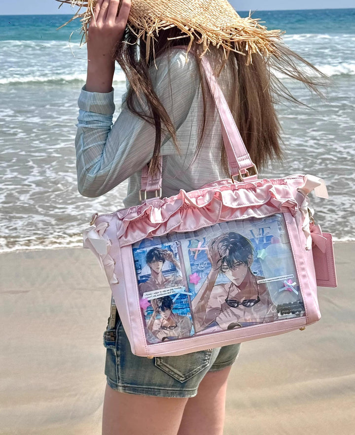 Large Capacity Satin Lolita Ita Bag Handle/Crossbody Strap 43100:766519