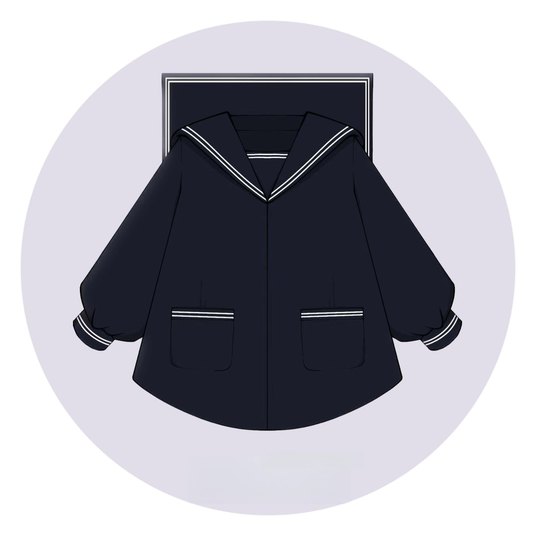 Winter JK Uniform Set, Coat and Pleated Skirt (Coat / L M S) 43727:783853