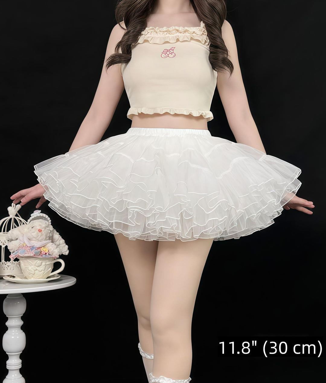 Kawaii Maid Dress, Detachable White Apron (L M S XL) 43805:786144