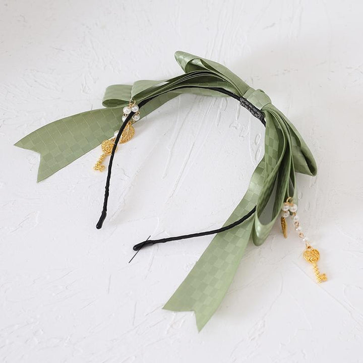 Lolita Fashion And Mori Kei Hair accessory Matcha Green Lace Brooch Clasp 36426:520746