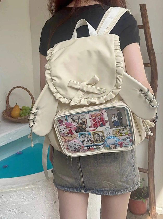 Kawaii Ita Bag Dual-Shoulder Backpack Bunny Ear Bag 40110:670688