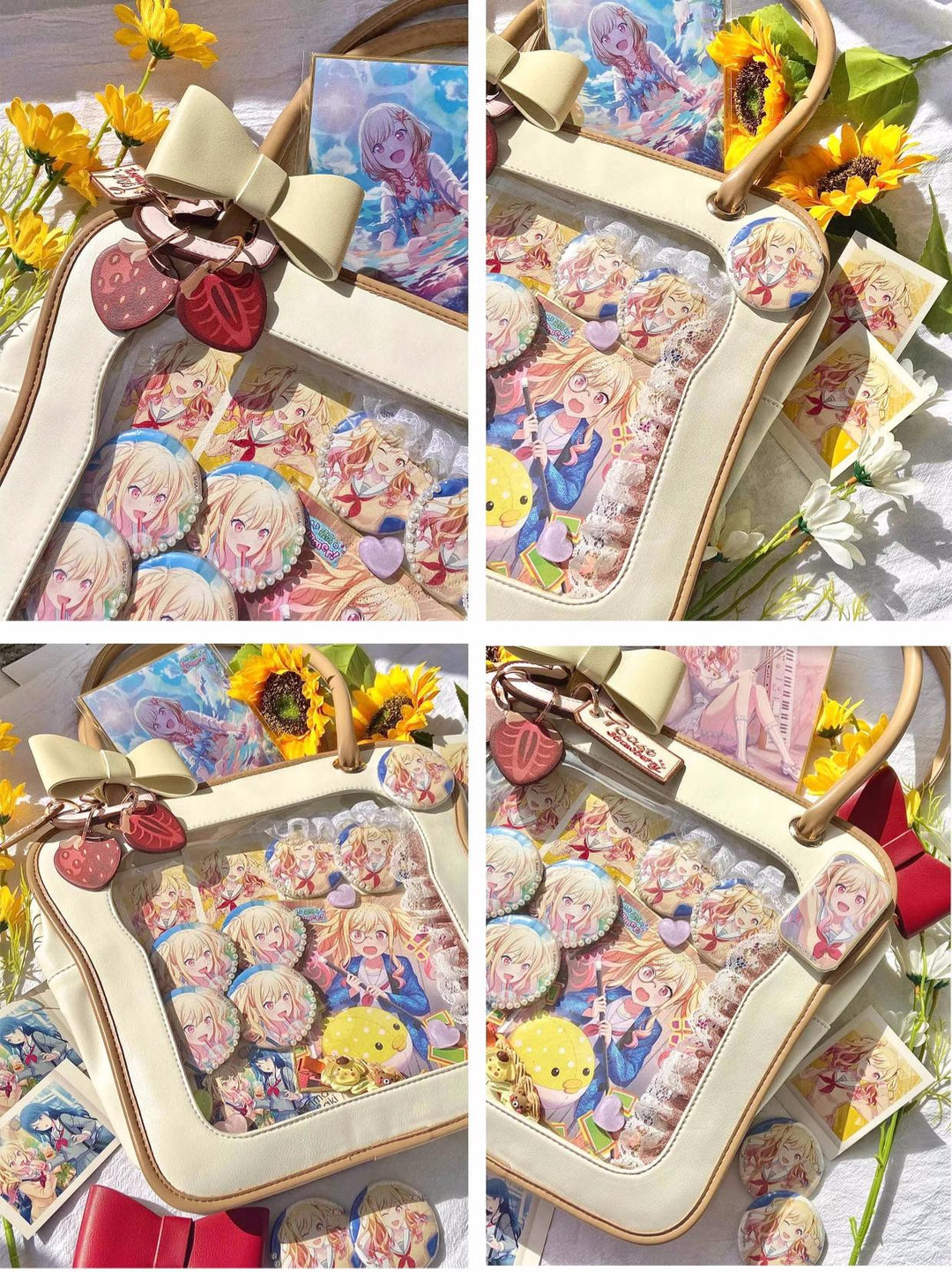 Kawaii Ita Bag Toast Ita Bag With Shoulder Cotton Dolls Bag 21914:326468