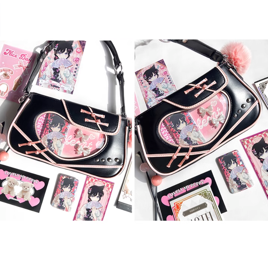 Chinese Style Ita Bag Knot Button Handbag Cross-body Bag 39542:627528