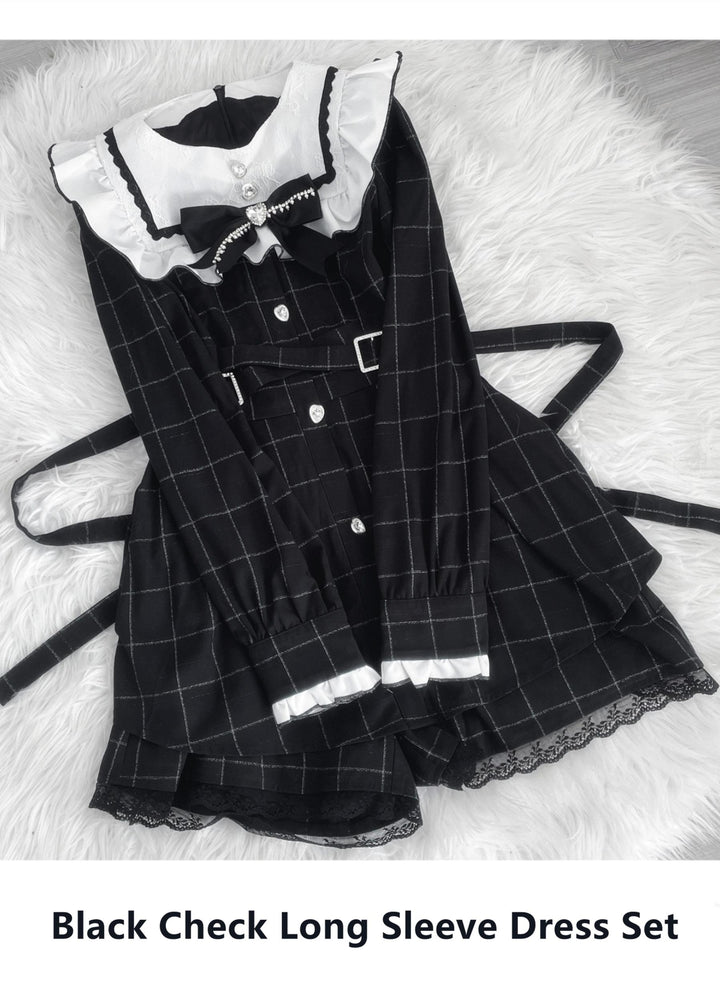 Jirai Kei Dress Square Collar Shorts Set Multicolor (Large Small) 33998:479204