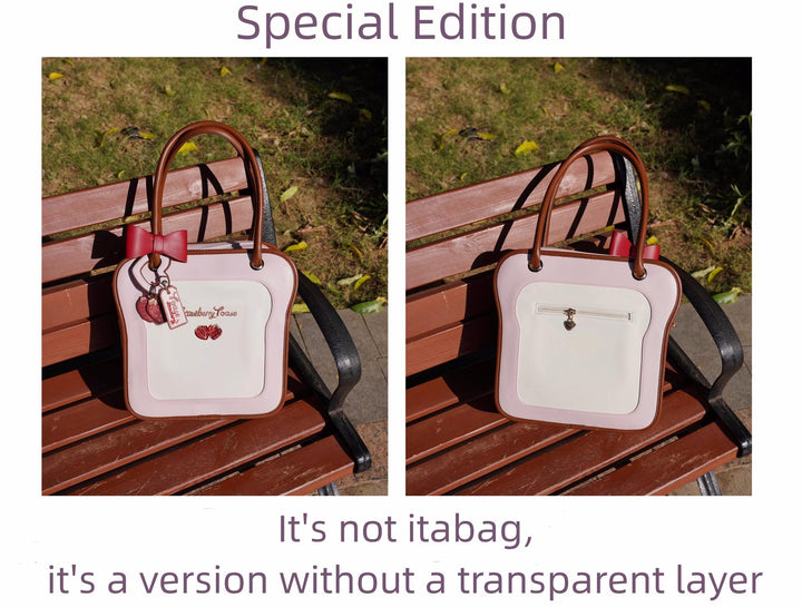 Kawaii Ita Bag Toast Ita Bag With Shoulder Cotton Dolls Bag 21914:326476