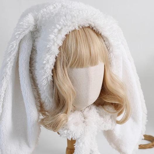Lolita Hat Bunny Ears Hat Warm Plush Hat 28928:345022