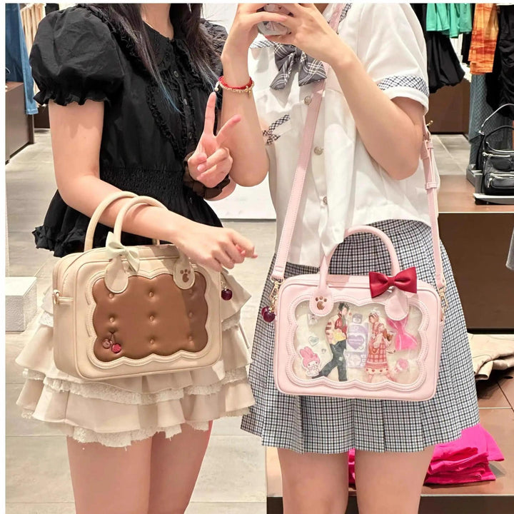Kawaii Ita Bag Bow Bag Cherry Bear Cookie Crossbody Bag 21908:366950