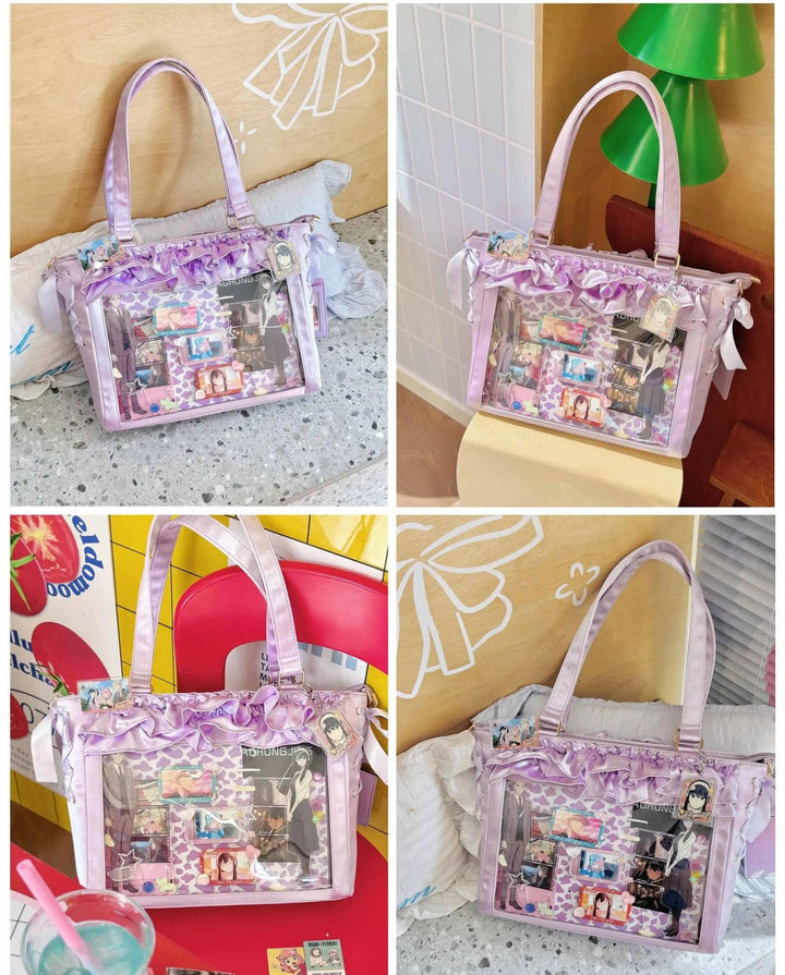 Large Capacity Satin Lolita Ita Bag Handle/Crossbody Strap 43100:767129