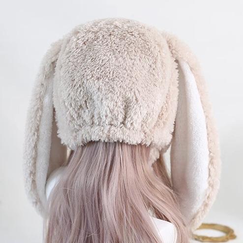 Lolita Hat Bunny Ears Hat Warm Plush Hat 28928:350204