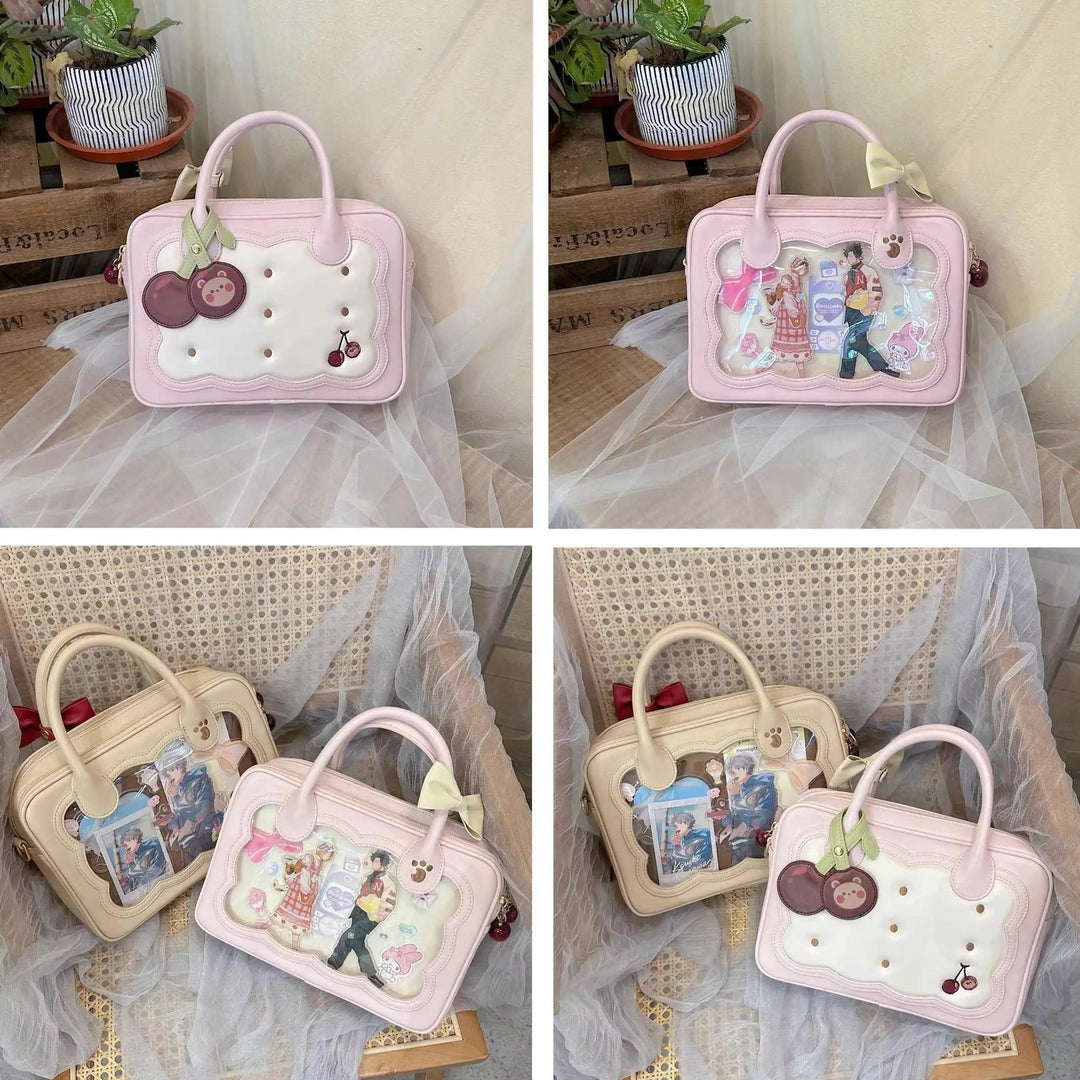 Kawaii Ita Bag Bow Bag Cherry Bear Cookie Crossbody Bag 21908:366930