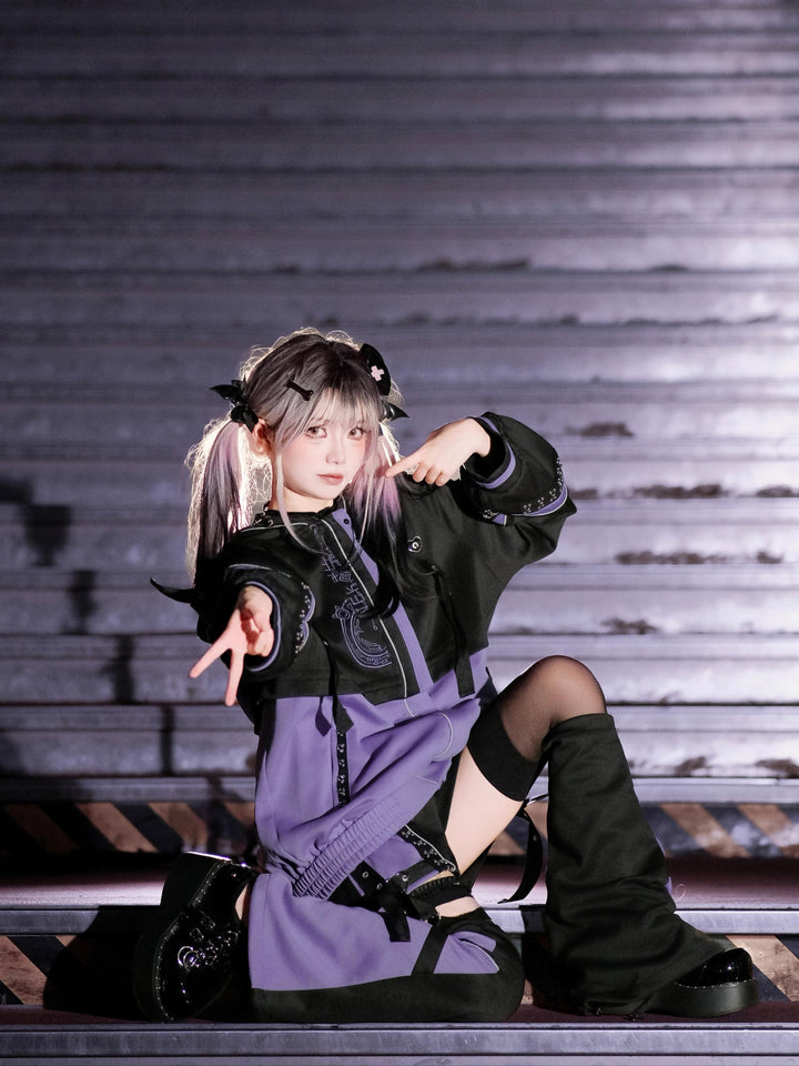 Tenshi Kaiwai Techwear Jacket and Shorts Set 44426:810753