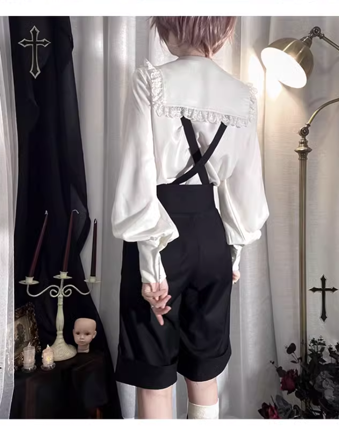 Ouji Lolita Blouse Prince Series Shirt And Suspender Pants 39362:629006