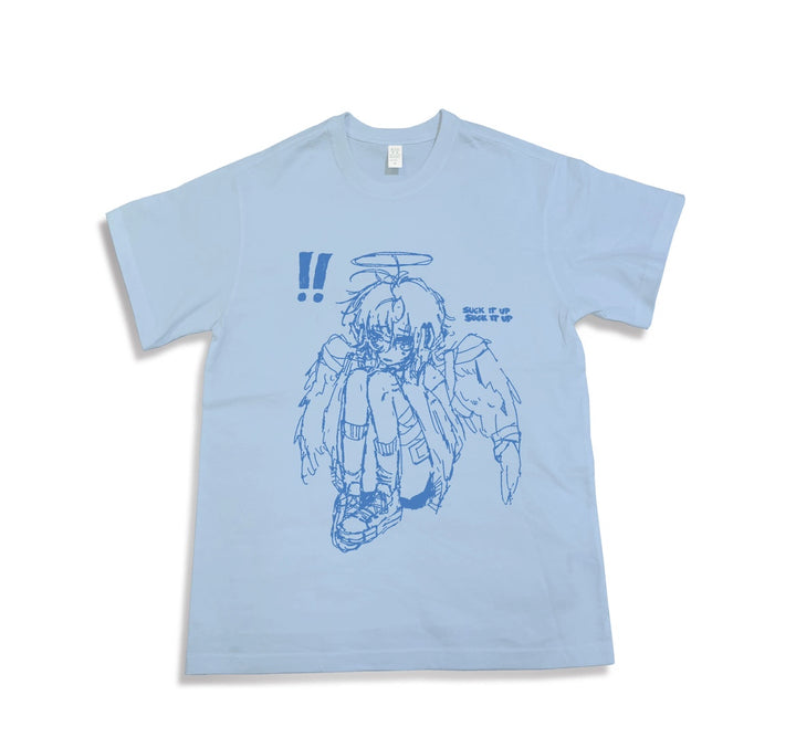 Tenshi Kaiwai T-Shirt, Crying Boy / Girl Print (2XL 3XL L M S XL) 29230:779361