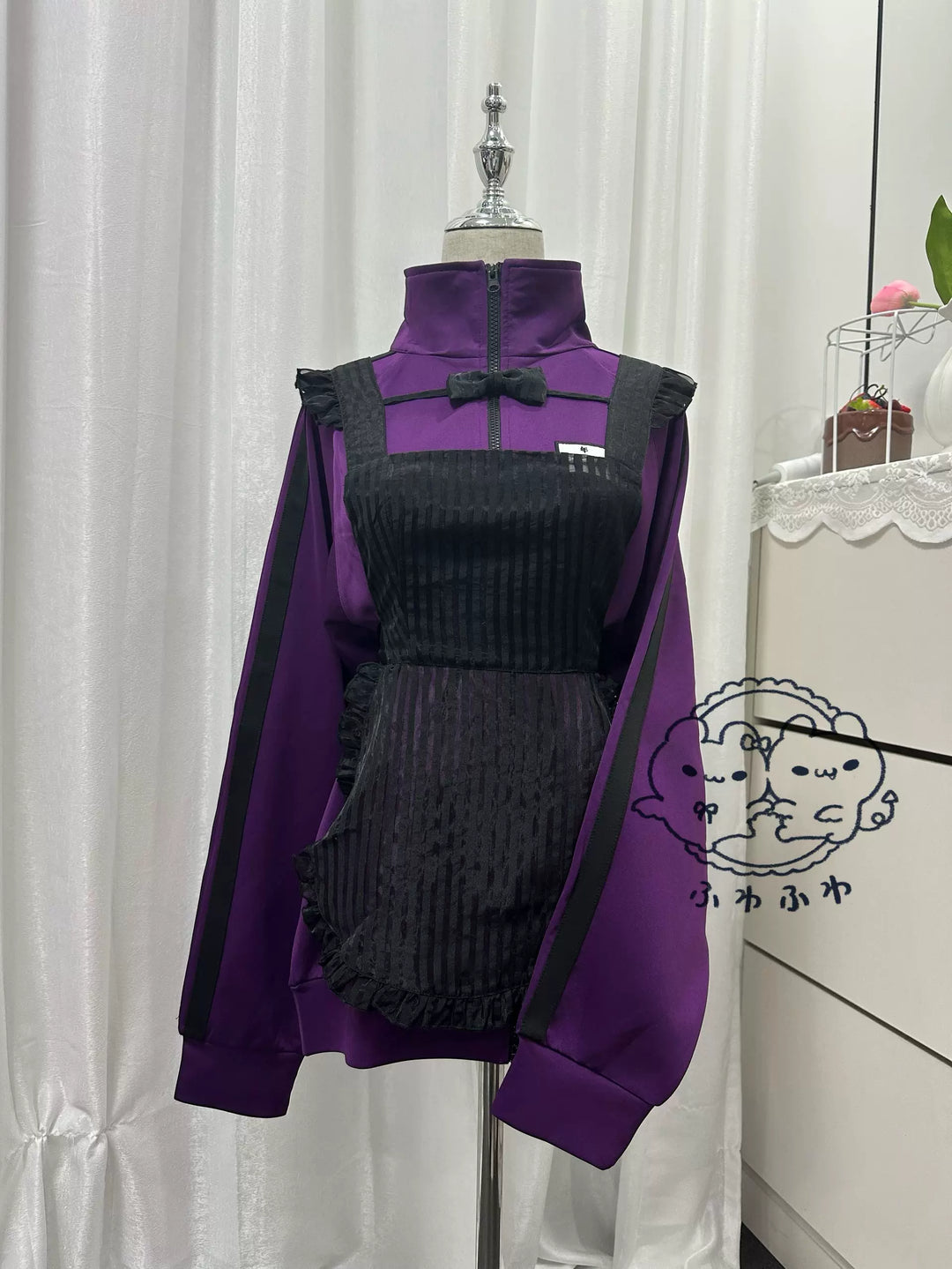 Purple Jersey Pants & Shorts, Full Elastic Waist 44859:826758