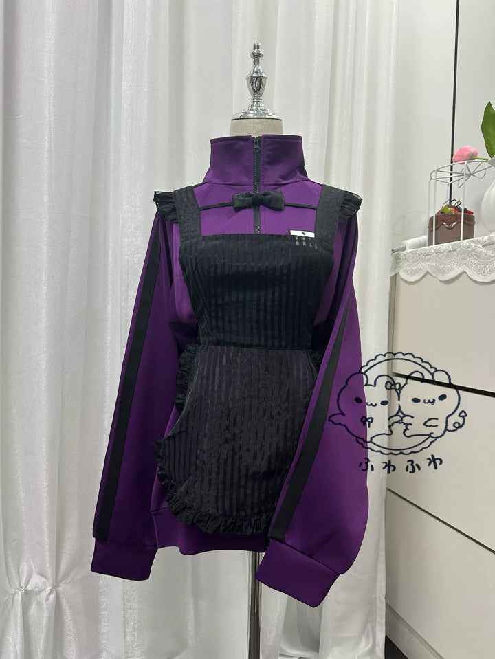 Purple Jersey Pants & Shorts, Full Elastic Waist 44859:826758