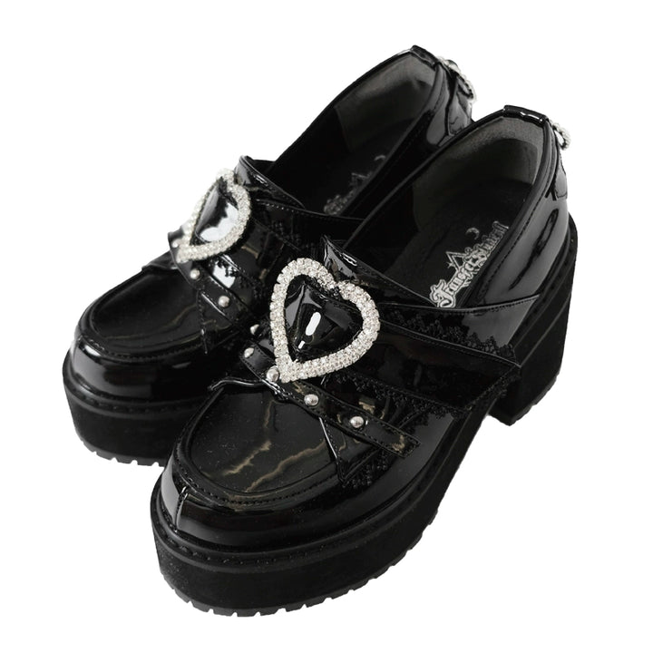 Jirai Kei Platform Shoes Ryousangata High Heels Loafer Shoes 40098:655906
