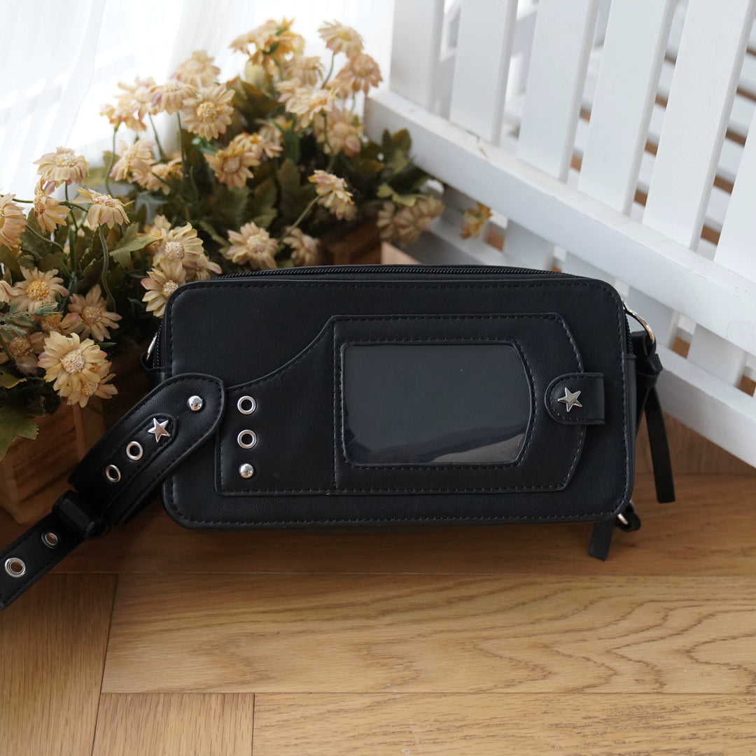 Gyaru Ita Bag Brick-like Crossbody Bag Motorcycle Handle Bag 41756:712978