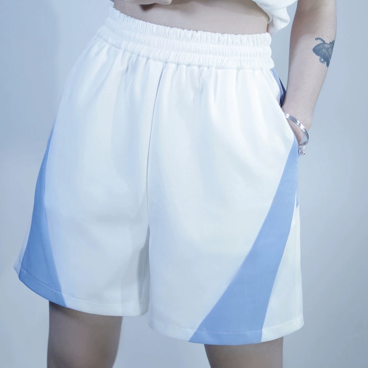 Tenshi Kaiwai Removable Sleeve Sweatshirt and Shorts Multicolor (L M) 29166:356892