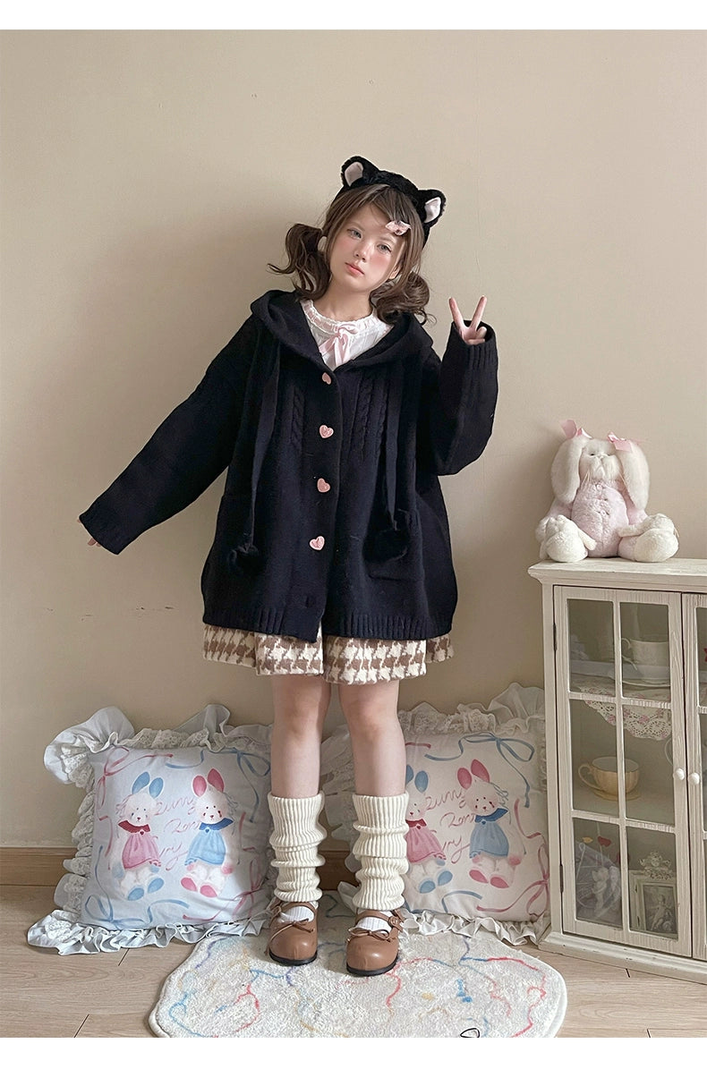Kawaii Oversized Cardigan Sweater Coat Multicolor 22652:345700