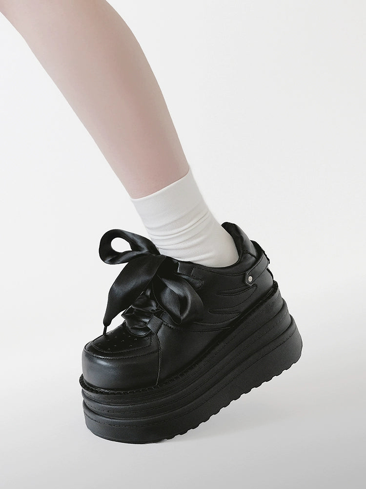 Jirai Kei Platform Shoes Round-toe Sneaker Shoes 40090:678436