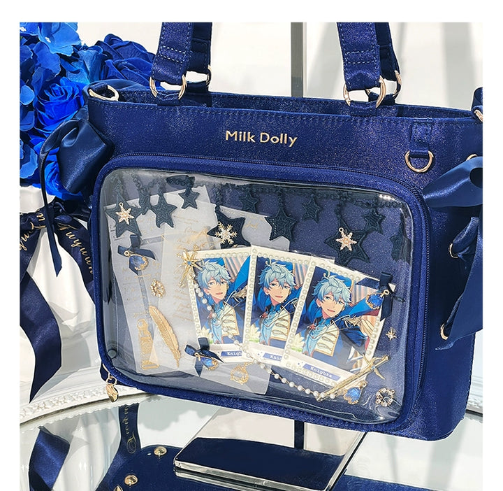 Satin Ita Bag, Clear Window & Detachable Ribbon Bow 43227:771946
