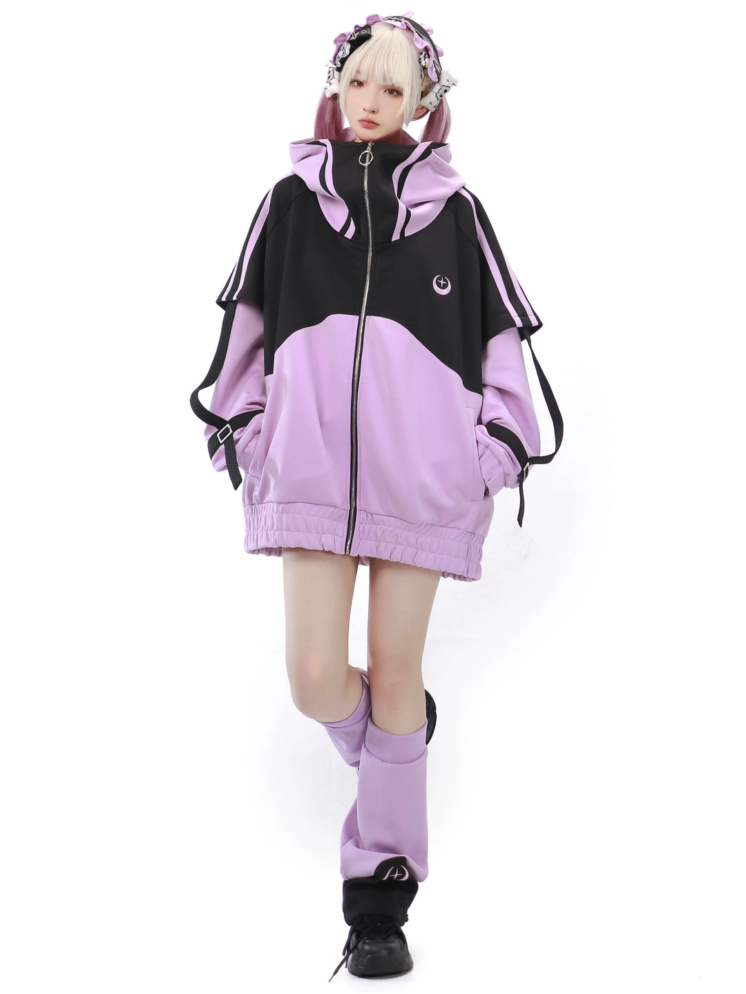 Tenshi Kaiwai Coat Loose-fitting Sports Set 29162:357176