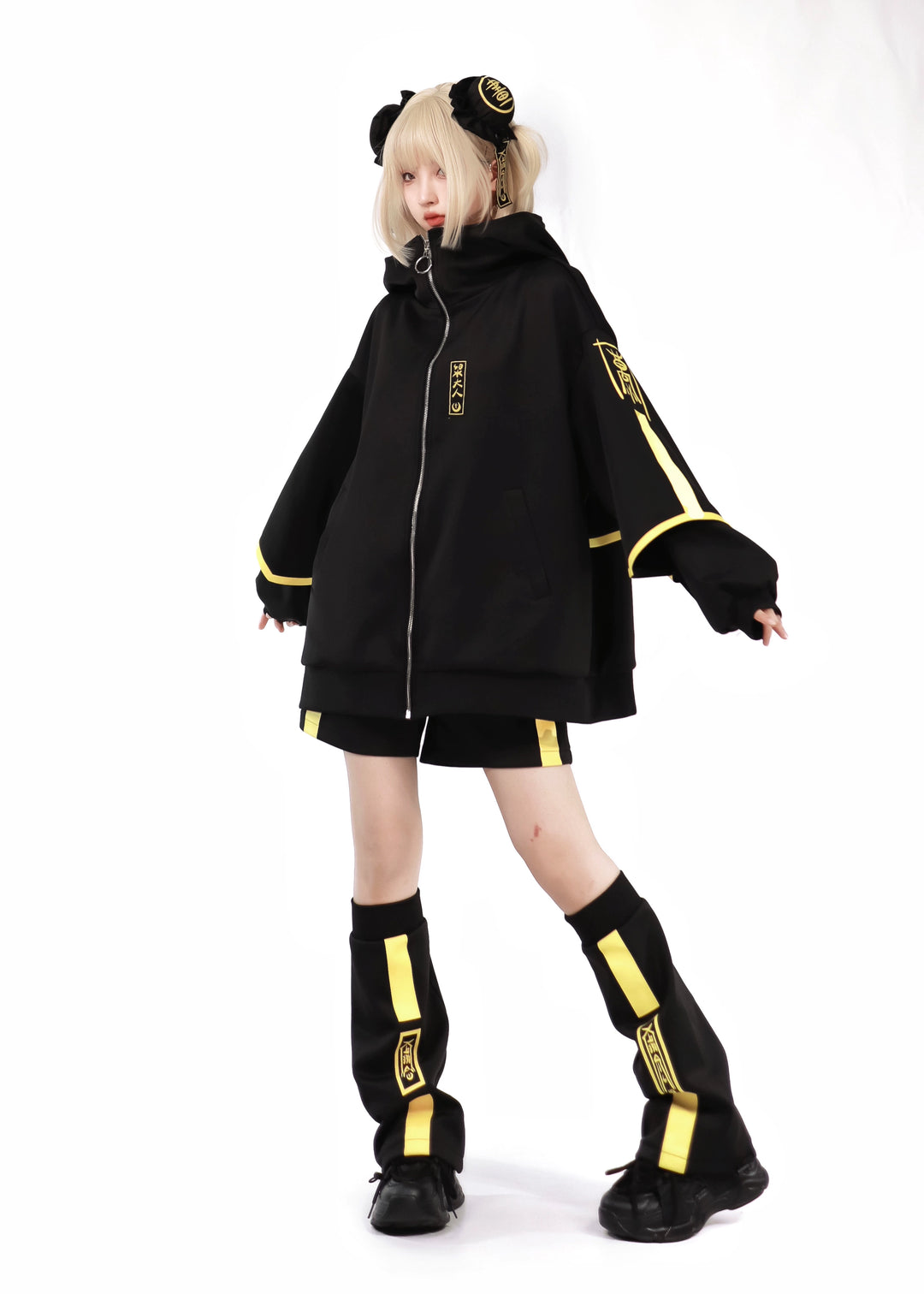 Phosphorescent Jirai Kei Sports Jacket With Shorts/Pants 29698:358474