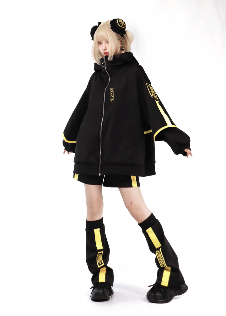 Phosphorescent Jirai Kei Sports Jacket With Shorts/Pants 29698:358474