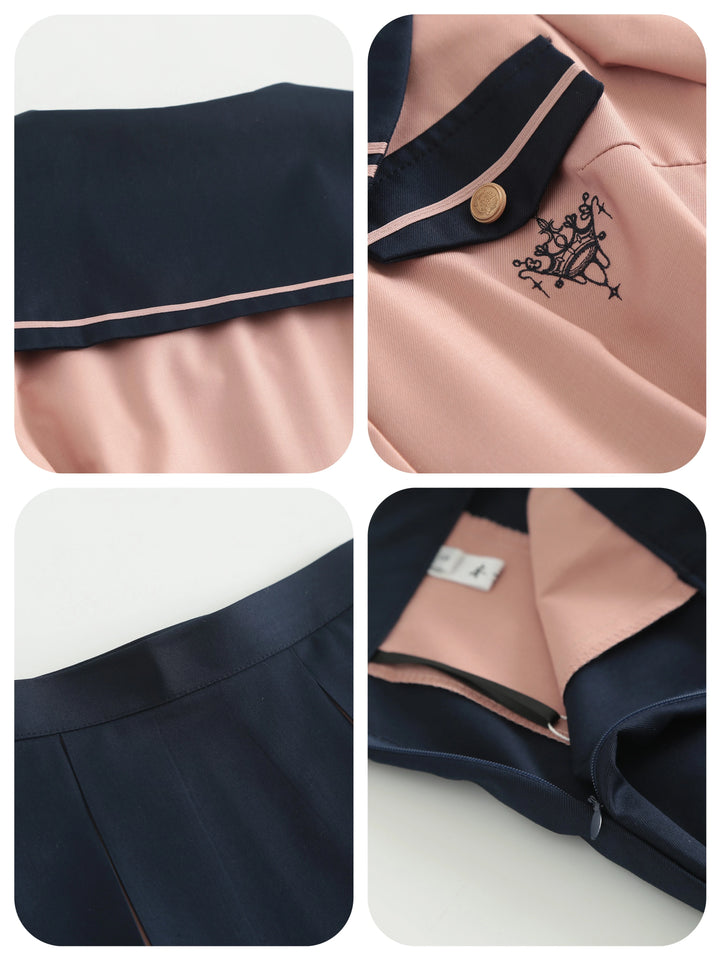 JK Uniforms with Short/Long Sleeved Shirt + Short/Mid-Length Skirt 43026:762361
