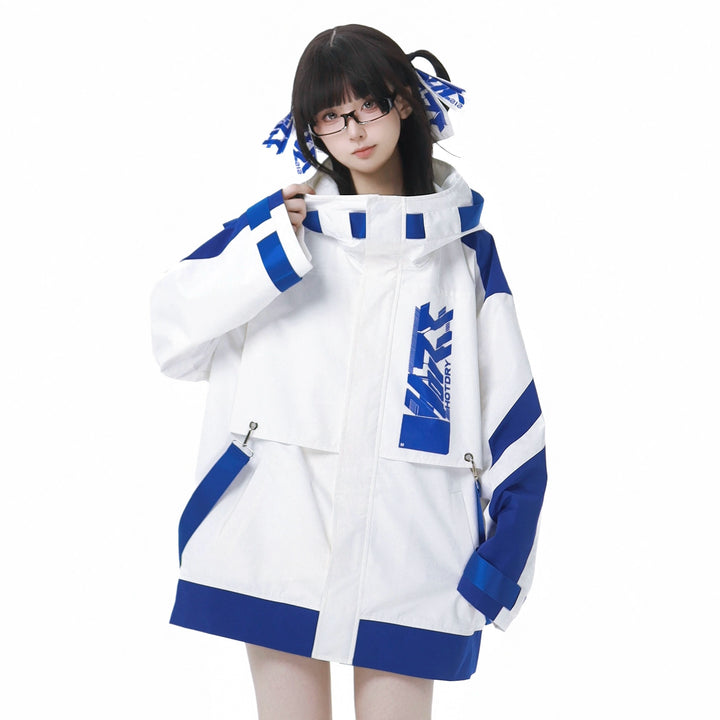 Tenshi Kaiwai Suit Hooded Windbreaker Shorts Set (L M XL) 40084:654396