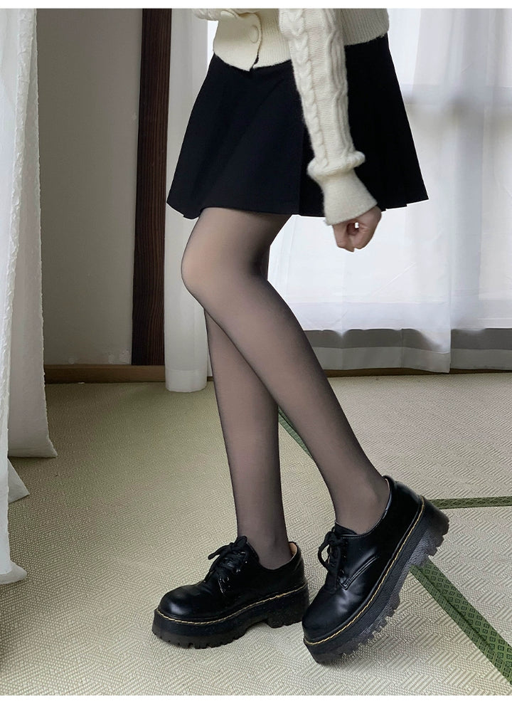 Black Tights Socks Fleece And Thickened 29524:350558 29524:350558
